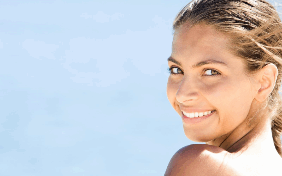 Happy Woman Standing in the Sun